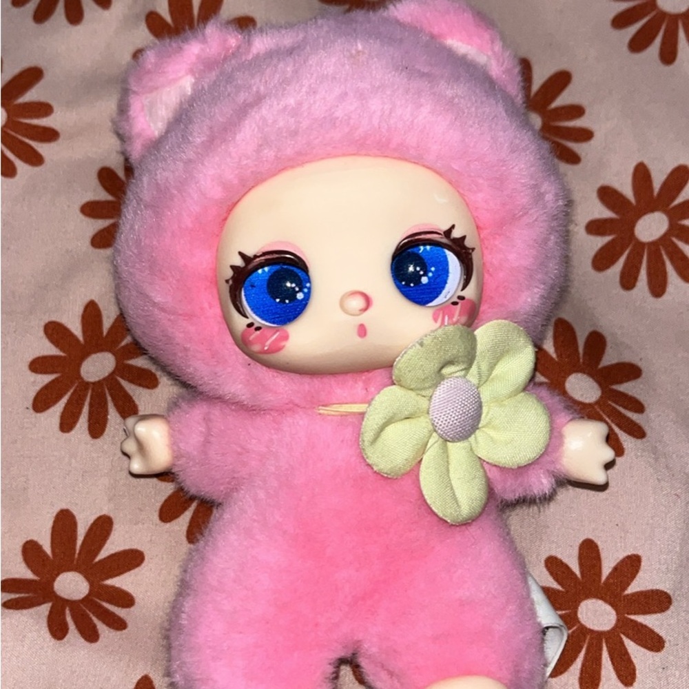 Adorable Pink Cat Plush Toy